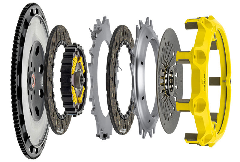 مجموعة ACT Subaru WRX STI Mod Twin XT Street Kit 04-20 Sprung Mono-Drive Hub Torque Capacity 875ft/lbs