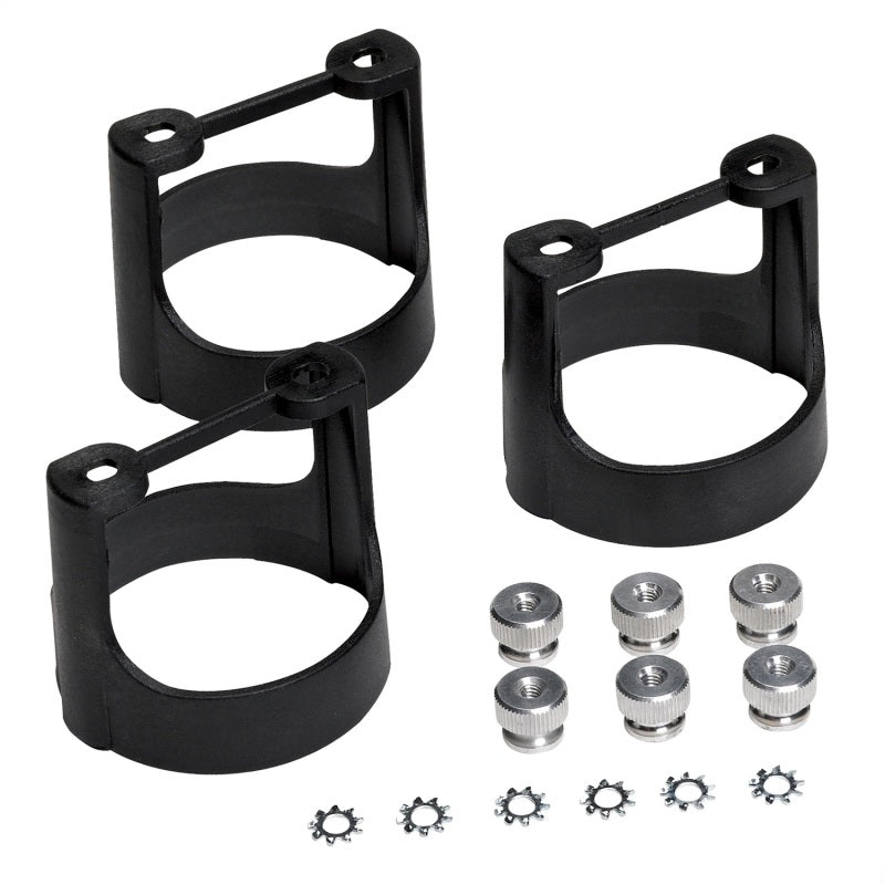 Autometer 2-1/16in Black Composite Gauge Bracket Kit (3pcs.)