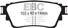 EBC 18-21 Mitsubishi Outlander Greenstuff Rear Brake Pads