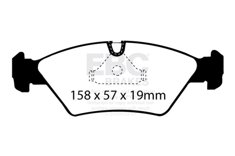 EBC 87-91 BMW M3 2.3 (E30) Yellowstuff Front Brake Pads