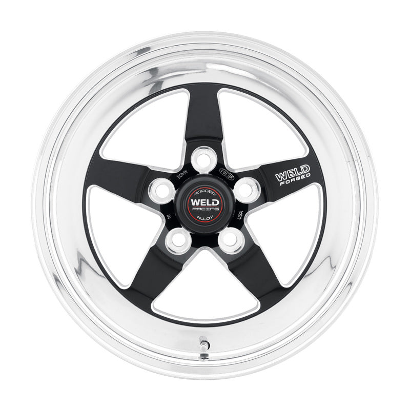 عجلة Weld S71 مقاس 15x10.33 / 5x4.75 BP / 3.5 بوصة BS سوداء (وسادة منخفضة) - غير قابلة للقفل