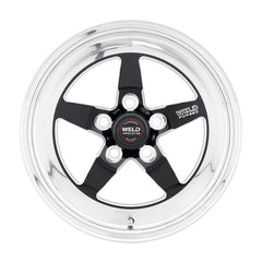 عجلة Weld S71 مقاس 15x10.33 / 5x4.5 BP / 4.5 بوصة BS سوداء (وسادة متوسطة) - غير قابلة للقفل