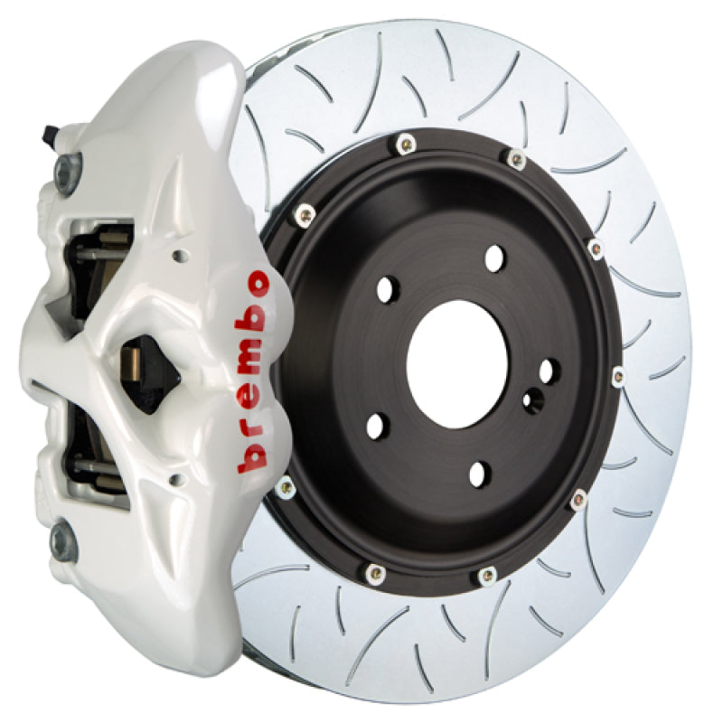 Brembo 15-17 F150 (Excl. Raptor) Rear GT BBK 4 Piston Cast 380x28 2pc Rotor Slotted Type3- White