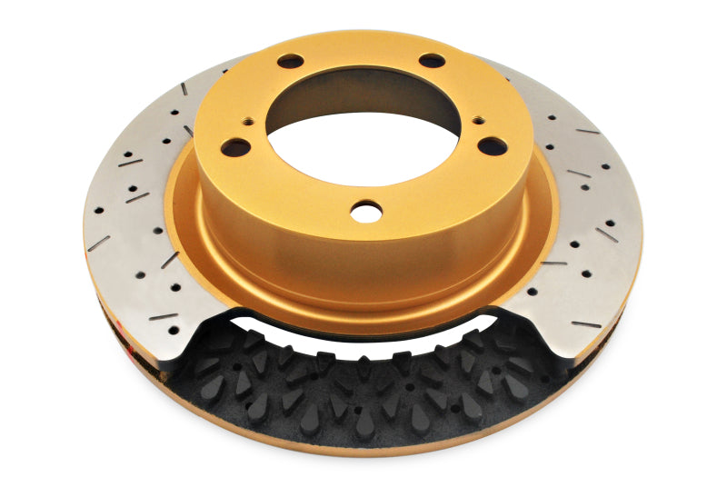 DBA 00-06 Mitsubishi Montero Rear 4000 Series Drilled & Slotted Rotor