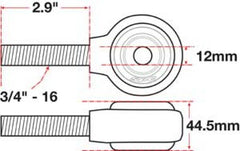 SPC Performance XAXIS Rod End Ball Joint