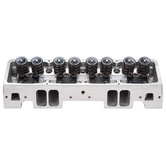 رأس أسطوانة Edelbrock Victor Jr SBC 23 Deg 220cc كامل لعمود كامة الأسطوانة الصلبة