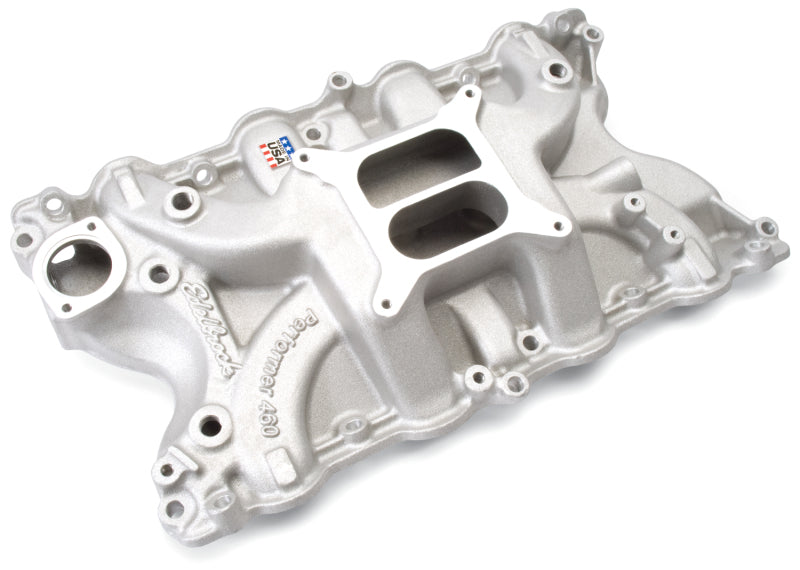 Edelbrock Performer 460 مع مشعب سحب غاز العادم