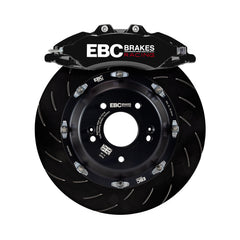 مجموعة فرامل أمامية كبيرة من EBC Racing 08-21 Nissan 370Z Black Apollo-6 مقاس 355 مم