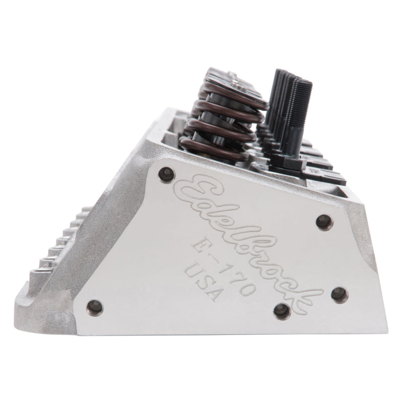 رأس أسطوانة Edelbrock SBC Performer RPM 23 Deg 170cc مدخل 60cc حجرة صمام مسطح كامة كاملة