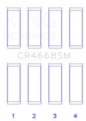 King Chrysler/Mitsubishi/Hyundai/Kia World Engine (Size 0.25 Oversized) Connecting Rod Bearing Set