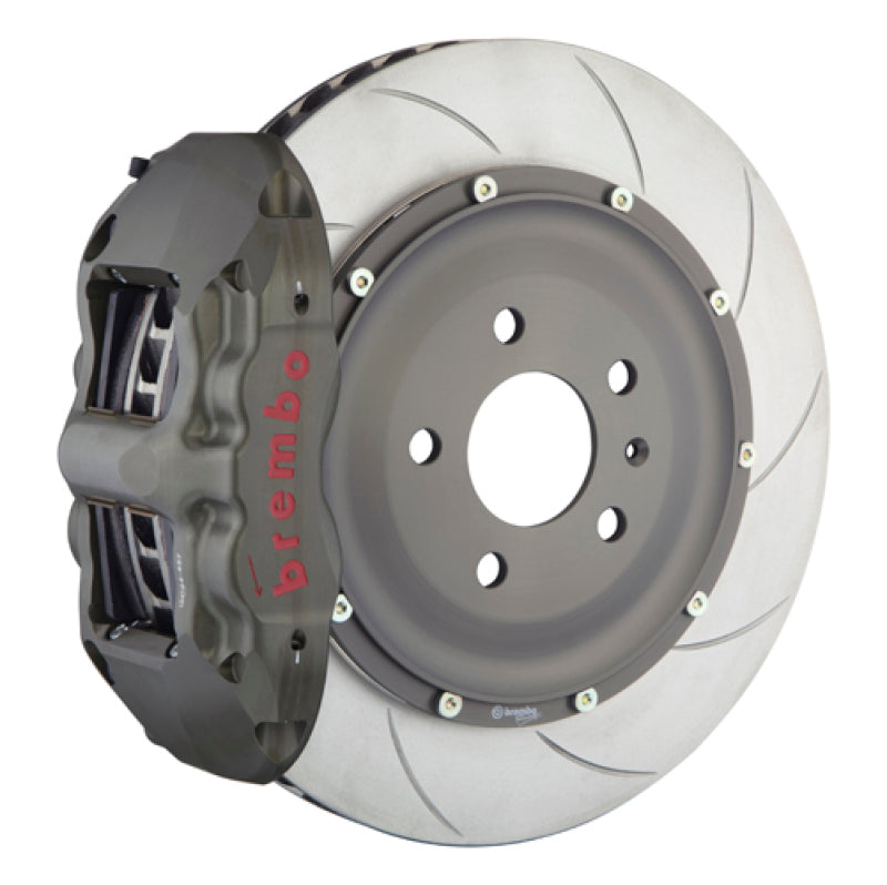 إطار خلفي من طراز Brembo 08-16 R8 PISTA Race BBK مكون من 4 مكابس مزورة مقاس 355x32x53a مكون من قطعتين دوار T5 شفاف HA