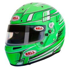 BELL KC7 CMR Champion Green Kart Helmet - CMR Approved