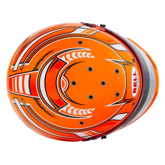 BELL KC7 CMR Champion Orange Kart Helmet - CMR Approved