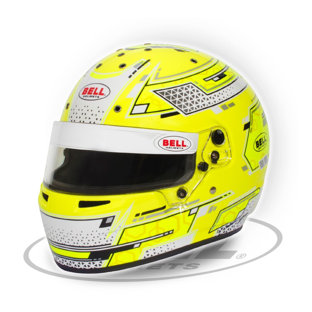 BELL RS7-K Stamina Yellow Kart Helmet