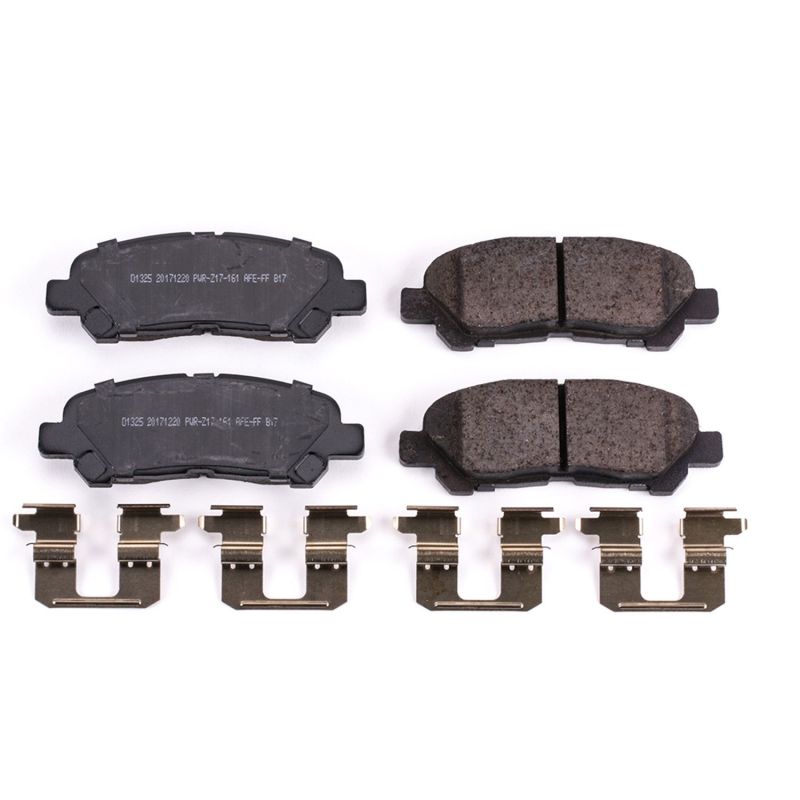 Power Stop 08-13 Toyota Highlander Rear Z17 Evolution Ceramic Brake Pads w/Hardware