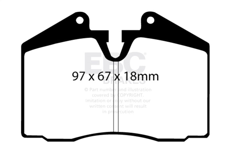 EBC 89-95 Ferrari 348 3.4 Yellowstuff Front and Rear Brake Pads