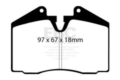 EBC 89-95 Ferrari 348 3.4 Yellowstuff Front and Rear Brake Pads