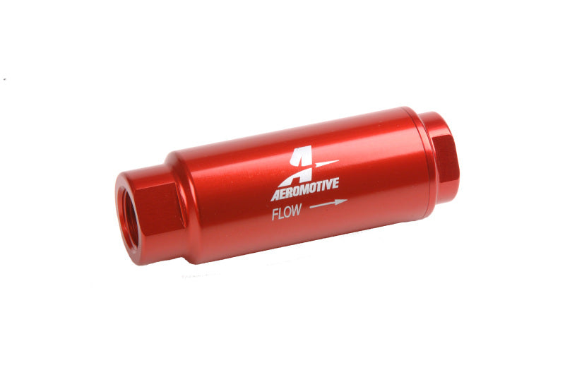 فلتر خطي من AeroMotive - (3/8 NPT) عنصر SS مقاس 100 ميكرون