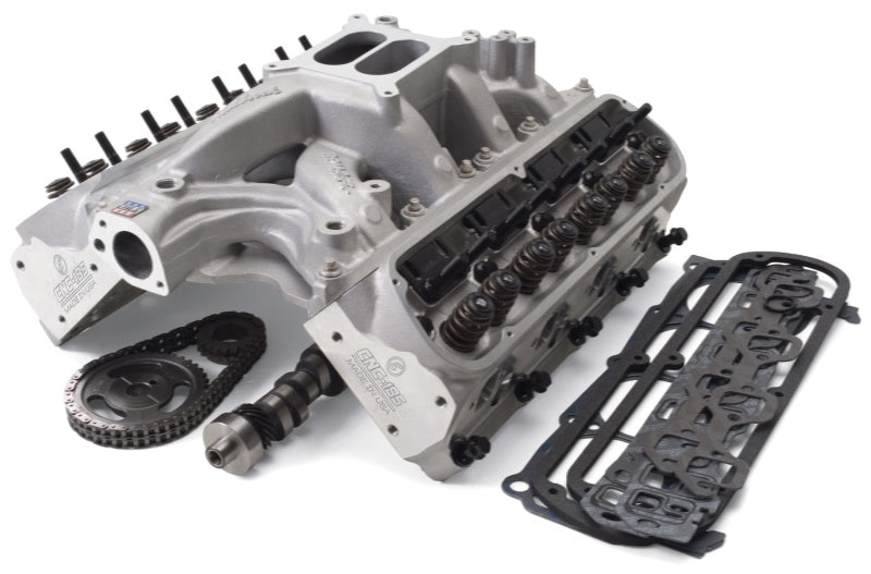 طقم Edelbrock Top End لـ S/B Ford 351W - 460+ حصان مع رؤوس RPM Xtreme وعمود كامات أسطواني