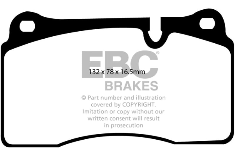 وسادات الفرامل الأمامية Yellowstuff لسيارة Land Rover Range Rover 4.2 Supercharged EBC 05-09