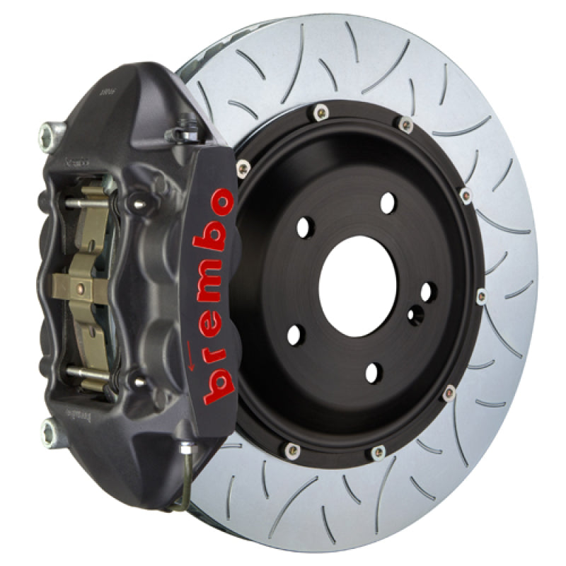 Brembo 09-13 FX35/FX50/14-17 QX70 Rear GTS BBK 4Piston Cast 345x28 2pc Rotor Slotted Type3-Black HA