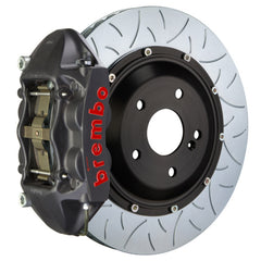 Brembo 22+ WRX (باستثناء EyeSight) GTS خلفي BBK 4 مكابس مصبوبة 345x28 2 قطعة دوارة مشقوقة من النوع 3-أسود HA