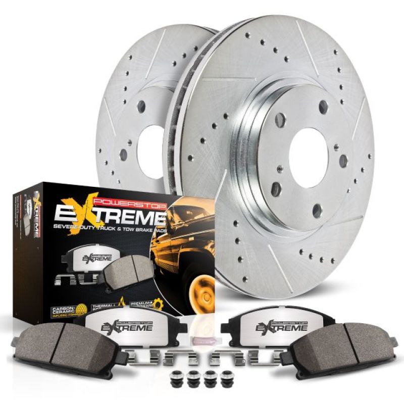 Power Stop 00-02 Dodge Ram 2500 Front Z36 Truck & Tow Brake Kit