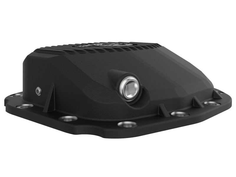 aFe Rear Differential Cover (Black Machined; Pro Series); 15-19 Ford F-150 V6-2.7L (t) (12-Bolt)