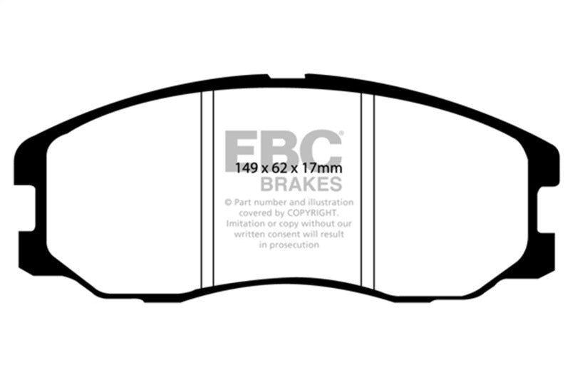 EBC 07-09 Chevrolet Equinox 3.4 Greenstuff Front Brake Pads