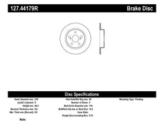 StopTech SportStop 10-13 Scion tC Slotted & Drilled Right Rear Rotor