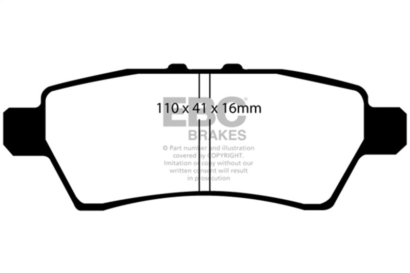 EBC 08-12 Nissan Pathfinder Bluestuff Rear Brake Pads