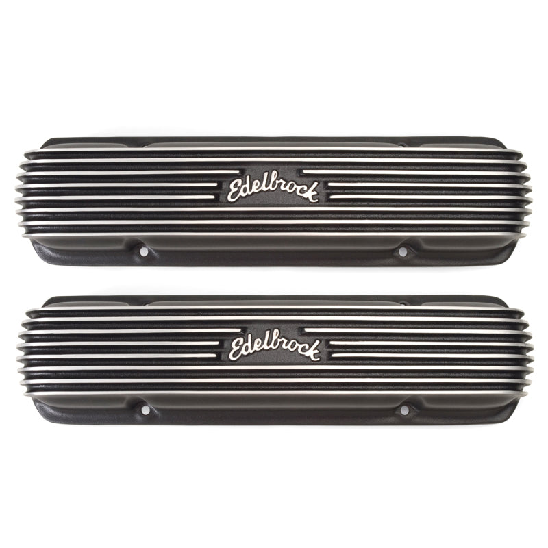 Edelbrock Valve Cover Classic Series Pontiac 1962-1979 301-455 CI V8 Black