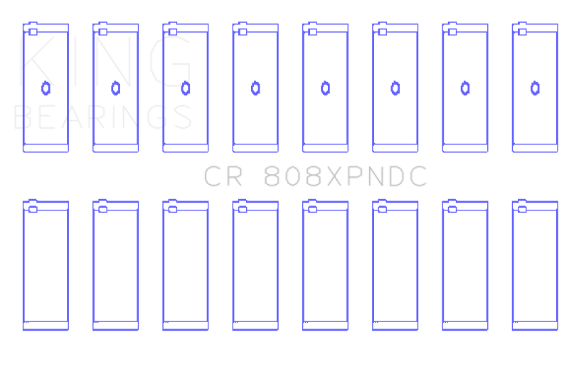 King Chevrolet 369-502 Gen IV / V / VI Big Block Performance Rod Bearing Set - Coated