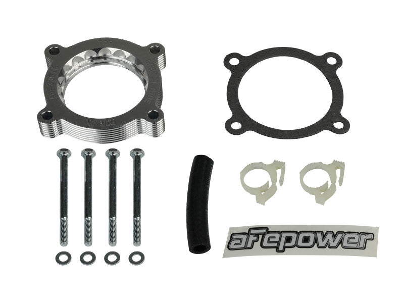 aFe 11-14 Ford Mustang/ 11-14 Ford F-150 V6 3.7L Silver Bullet Throttle Body Spacer - فضي