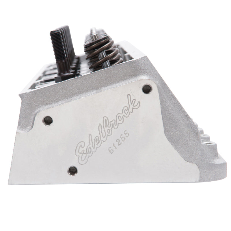 رأس أسطوانة Edelbrock Victor Jr SBC 23 Deg 220cc كامل لعمود كامة الأسطوانة الهيدروليكي