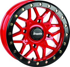 DragonFire Racing Typhon Wheel 14X7 4/137 5+2 +10 Machined Red