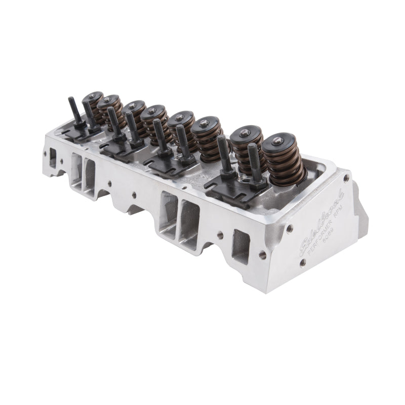 رأس أسطوانة Edelbrock SBC Performer RPM 64cc شمعة احتراق مستقيمة لـ