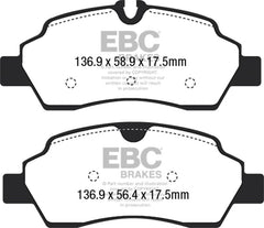 EBC 2015+ Ford Transit 150 SRW Yellowstuff Rear Brake Pads