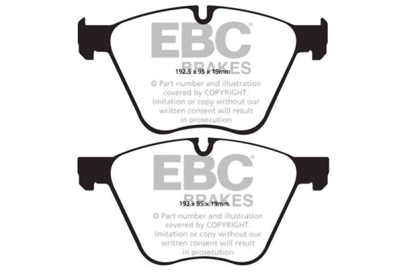 EBC 10+ BMW 760 6.0 Twin Turbo (F01) Greenstuff Front Brake Pads