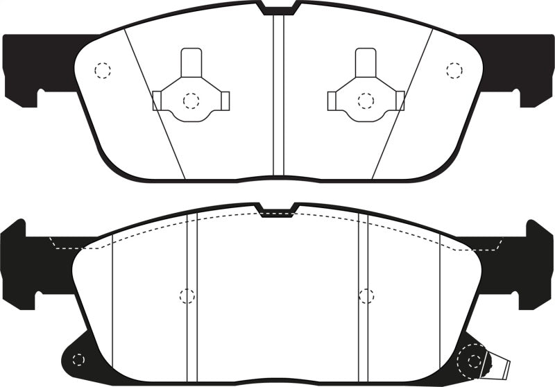 EBC 2016+ Lincoln Continental (10th Gen) 2.7L Twin Turbo Yellowstuff Front Brake Pads