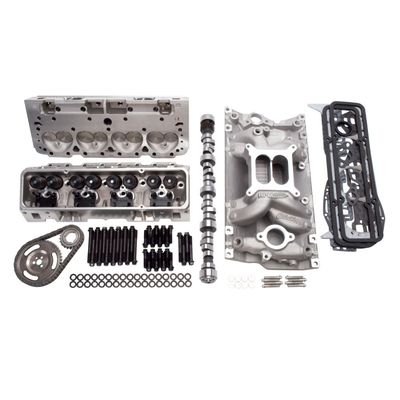 مجموعة Edelbrock 435Hp Total Power Package Top-End للاستخدام على سيارات SB-Chevy لعام 1987 وما بعده مع رافعات أصلية