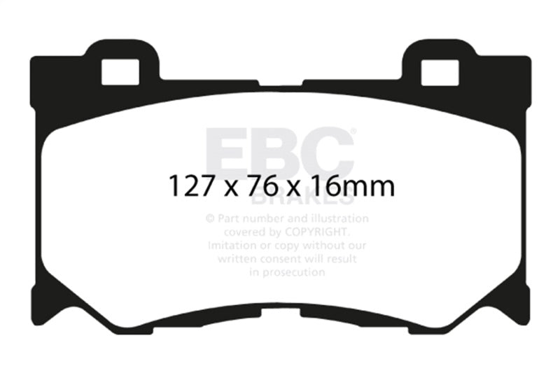 EBC 08-13 Infiniti FX50 5.0 Greenstuff Front Brake Pads