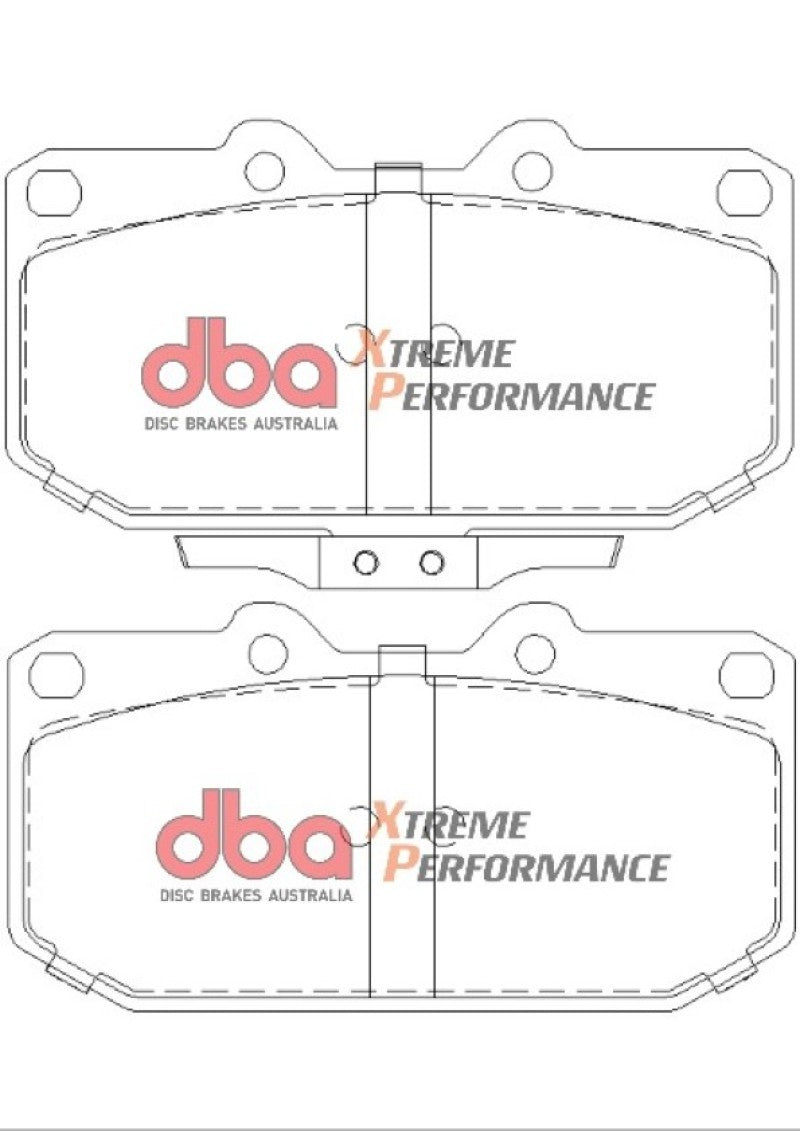 وسادات الفرامل الأمامية لسيارة Subaru WRX XP650 موديل 2006-2007 DBA