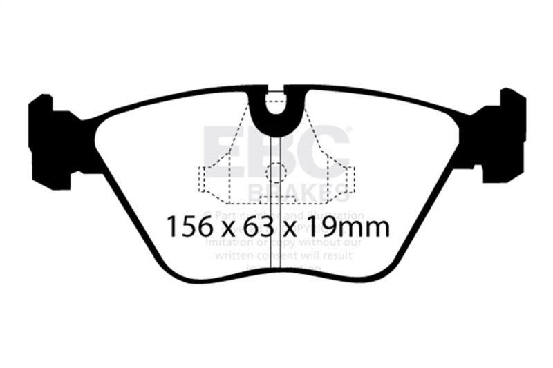 EBC 92-95 BMW M3 3.0 (E36) Yellowstuff Front Brake Pads