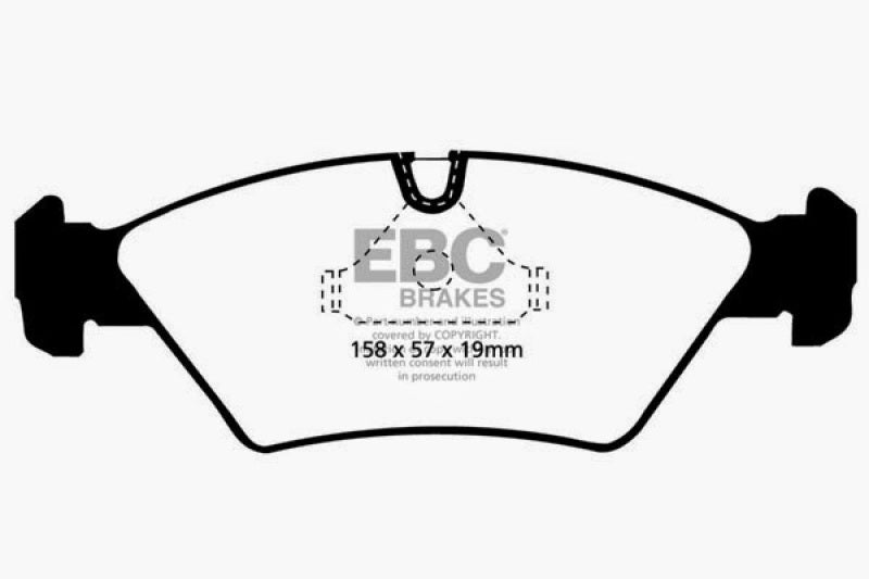 EBC 87-91 BMW M3 2.3 (E30) Yellowstuff Front Brake Pads