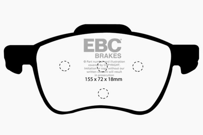 EBC 01-05 Volvo S60 2.3 Turbo T5 Yellowstuff Front Brake Pads