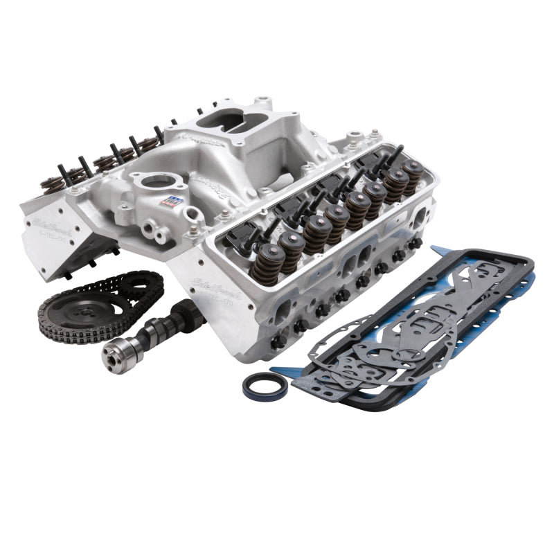 مجموعة Edelbrock 435Hp Total Power Package Top-End للاستخدام على سيارات SB-Chevy لعام 1987 وما بعده مع رافعات أصلية