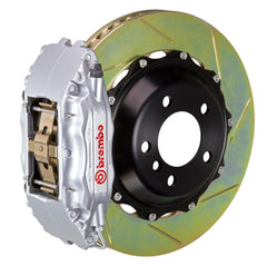 فرجار Brembo 00-02 S4 Fr GT BBK 4Pis Cast مكون من قطعتين مقاس 355x32 مكون من قطعتين من النوع المشقوق الدوار 1-فضي