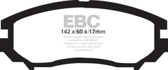 EBC 04-06 Hyundai Tiburon 2.7 6 speed Greenstuff Front Brake Pads