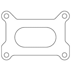 Cometic Holley 2 Barrel 500 CFM .039in Fiber Carburetor Gasket - 3.640in x 1.750in - Open Plenum